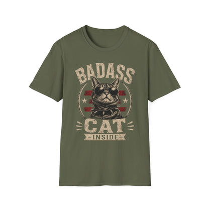 Badass Cat T-Shirt — Retro Sunglasses Cat Graphic Tee