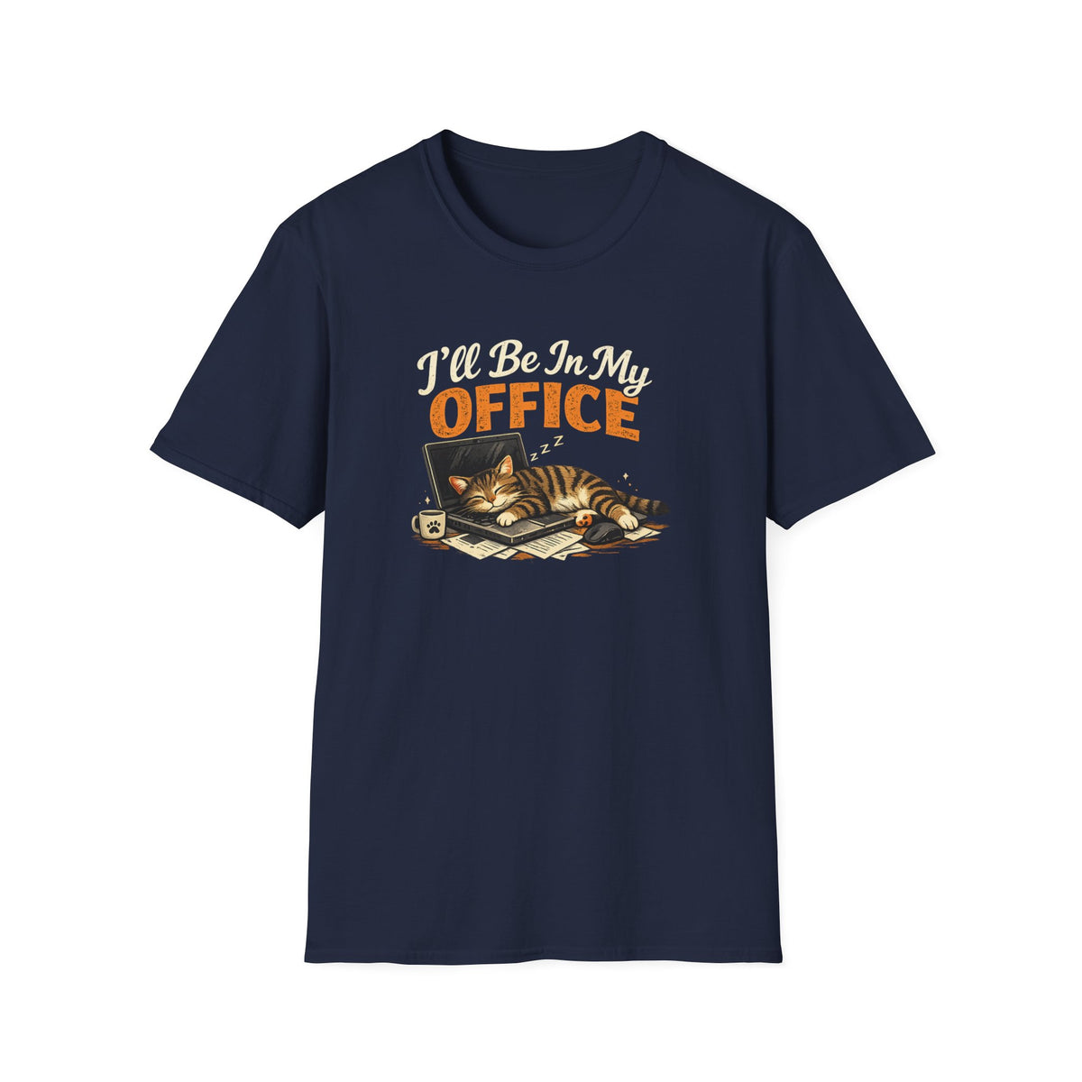 T-Shirt — I'll Be In My Office (Sleeping Cat) Cute Cat Lover Tee