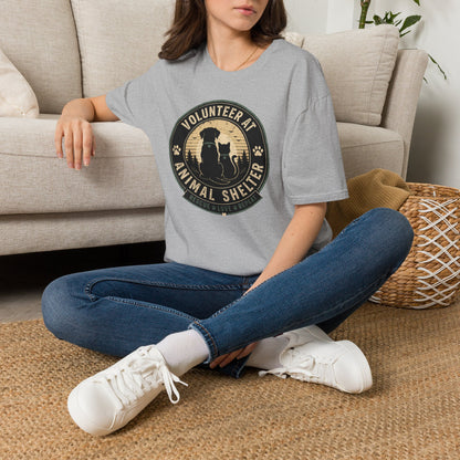 Volunteer at Animal Shelter T-Shirt — Rescue Pet Lover Tee