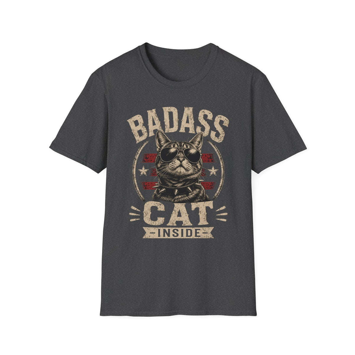 Badass Cat T-Shirt — Retro Sunglasses Cat Graphic Tee