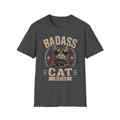 Badass Cat T-Shirt — Retro Sunglasses Cat Graphic Tee