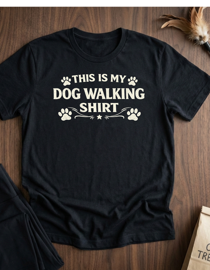 This Is My Dog Walking Shirt Paw Print Tee — Dog Walking T-Shirt