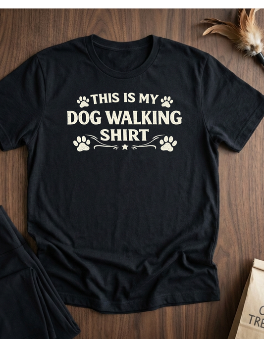 This Is My Dog Walking Shirt Paw Print Tee — Dog Walking T-Shirt