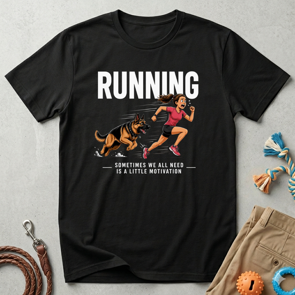 Running T-Shirt — "Sometimes We All Need a Little Motivation" Graphic Tee