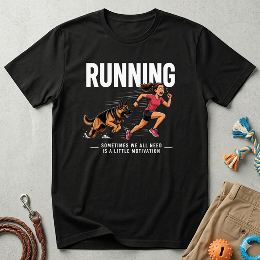 Running T-Shirt — "Sometimes We All Need a Little Motivation" Graphic Tee