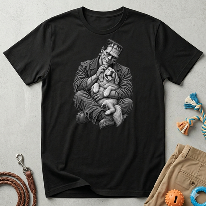 Frankenstein & Puppy Graphic T-Shirt