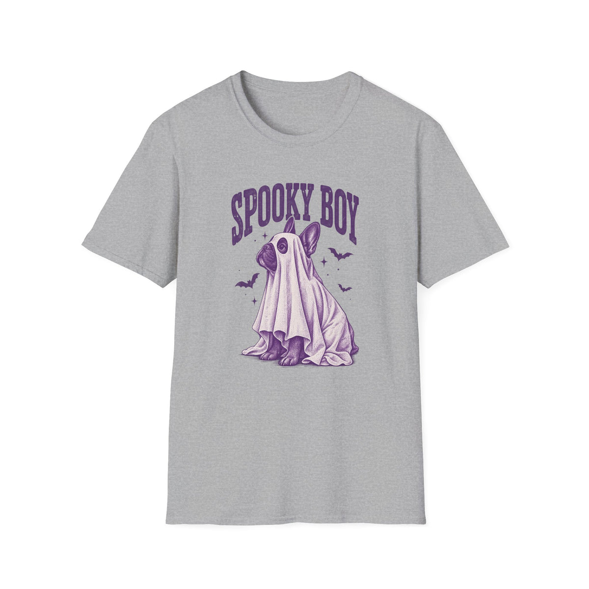 Spooky Boy T‑Shirt — Cute Ghost French Bulldog Halloween Tee