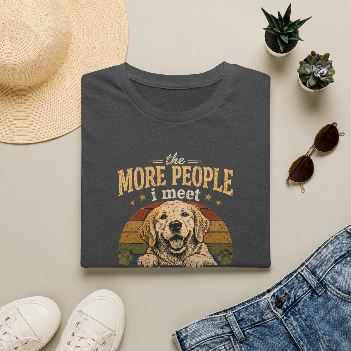 The More People I Meet The More I Love My Dog T-Shirt