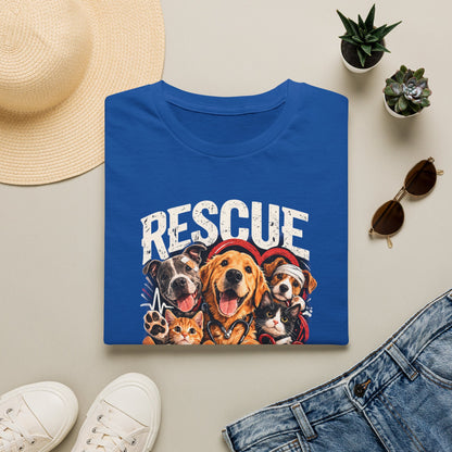 Rescue Squad T-Shirt - Cute Rescue Dogs Graphic Tee for Animal Lovers