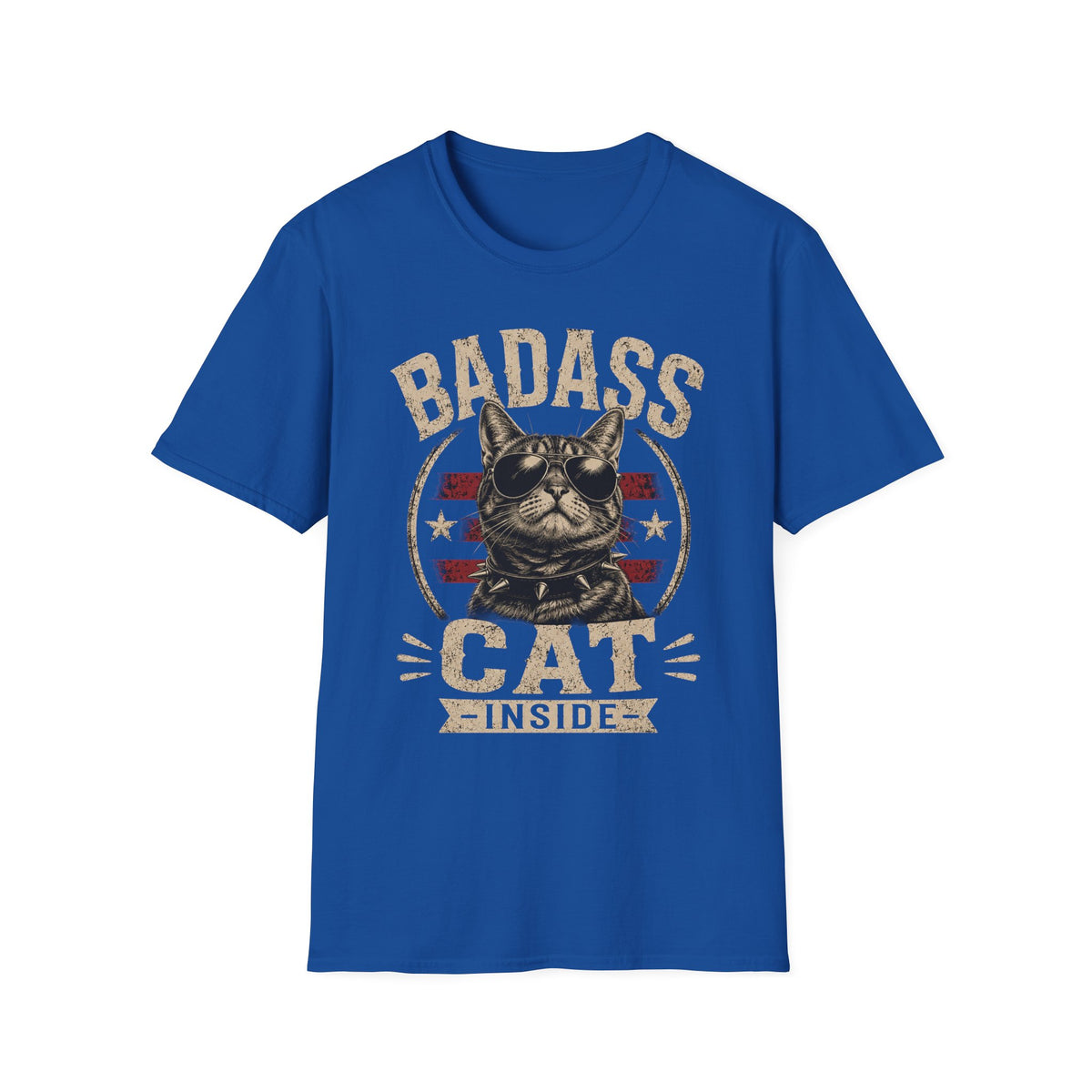 Badass Cat T-Shirt — Retro Sunglasses Cat Graphic Tee
