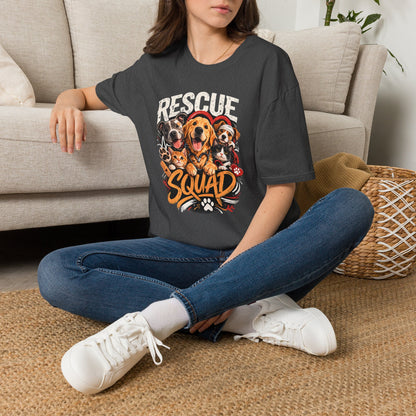 Rescue Squad T-Shirt - Cute Rescue Dogs Graphic Tee for Animal Lovers