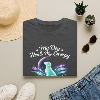 My Dog Heals My Energy T-Shirt — Spiritual Dog Lover Tee