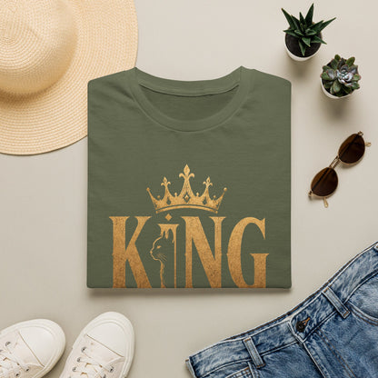 King Crown Graphic T-Shirt — Gold Royalty Tee