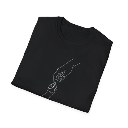 Paws & Peace Cat Paw Print T-Shirt