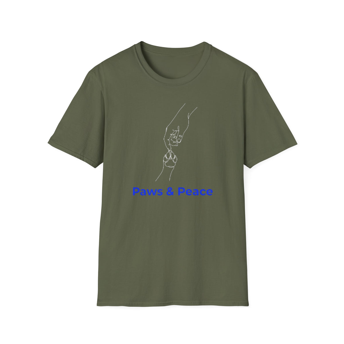 Paws & Peace Cat Paw Print T-Shirt