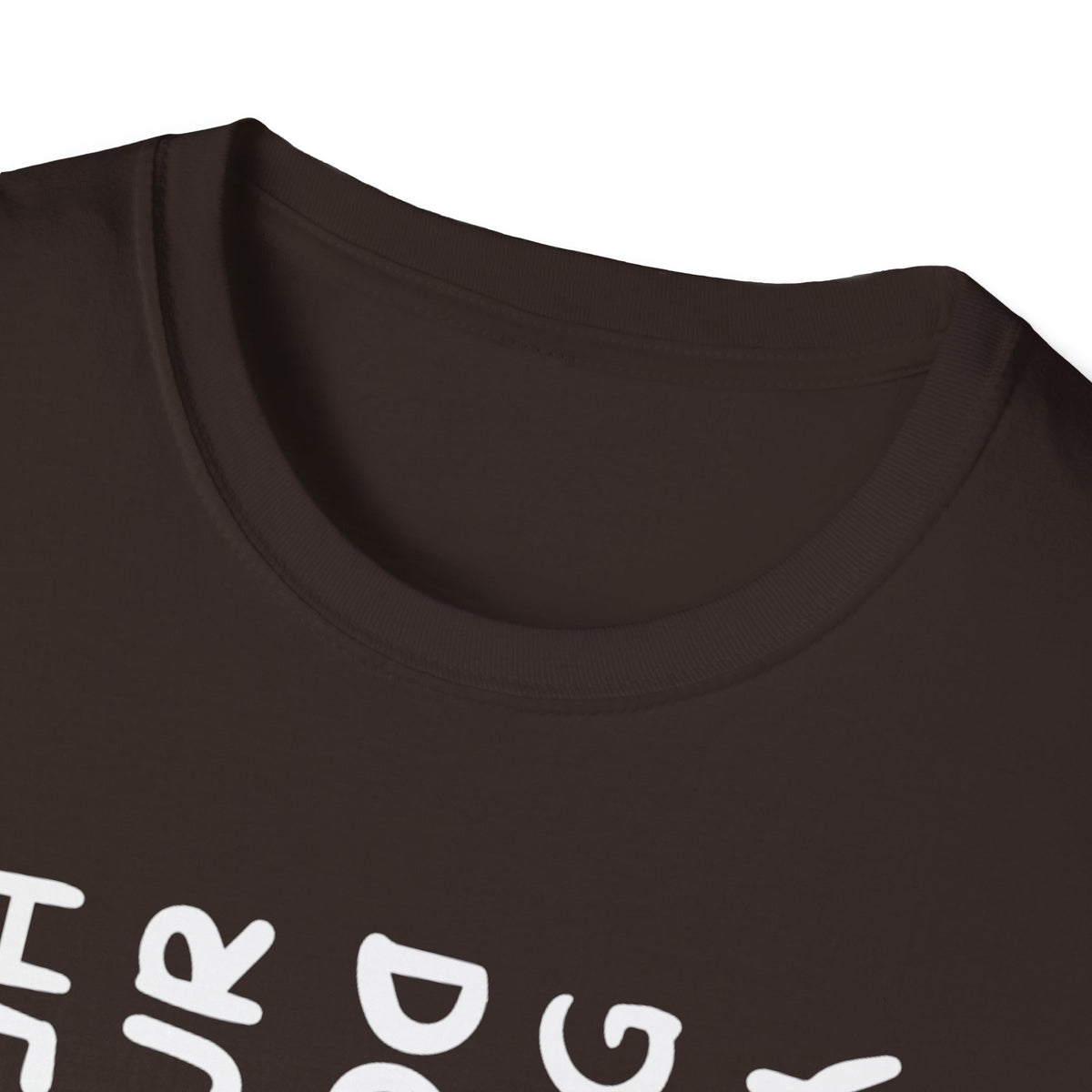 T-Shirt — "You Look Like My Dog Doing That With Your Head" Funny Vertical Text Graphic Tee