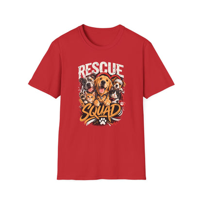 Rescue Squad T-Shirt - Cute Rescue Dogs Graphic Tee for Animal Lovers