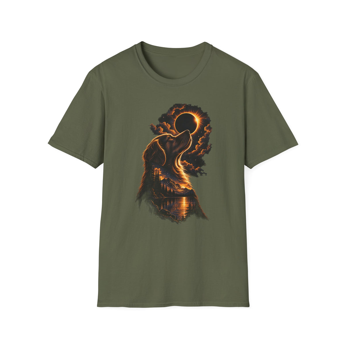 Dog Eclipse T-Shirt — Celestial Howl Graphic Tee