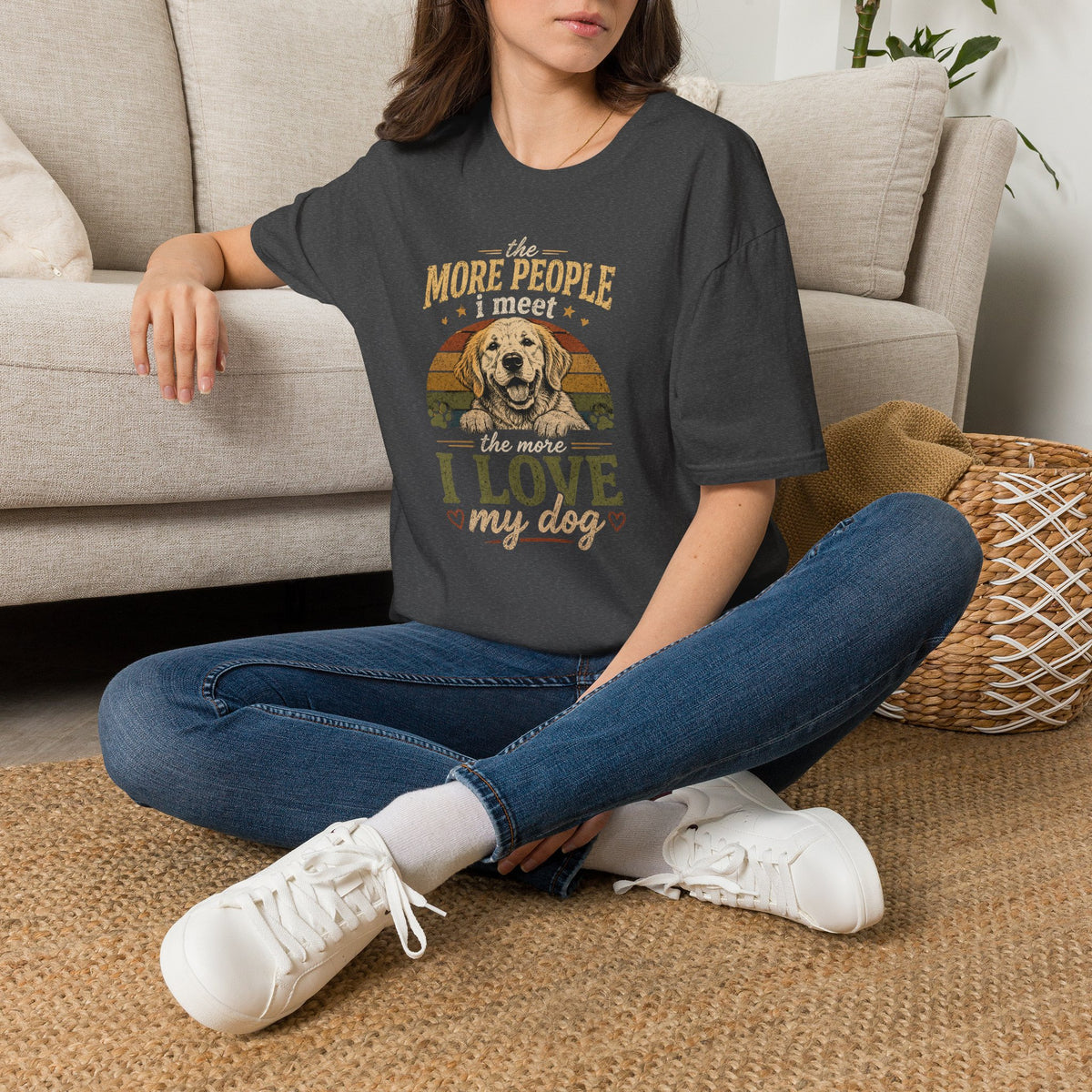 The More People I Meet The More I Love My Dog T-Shirt