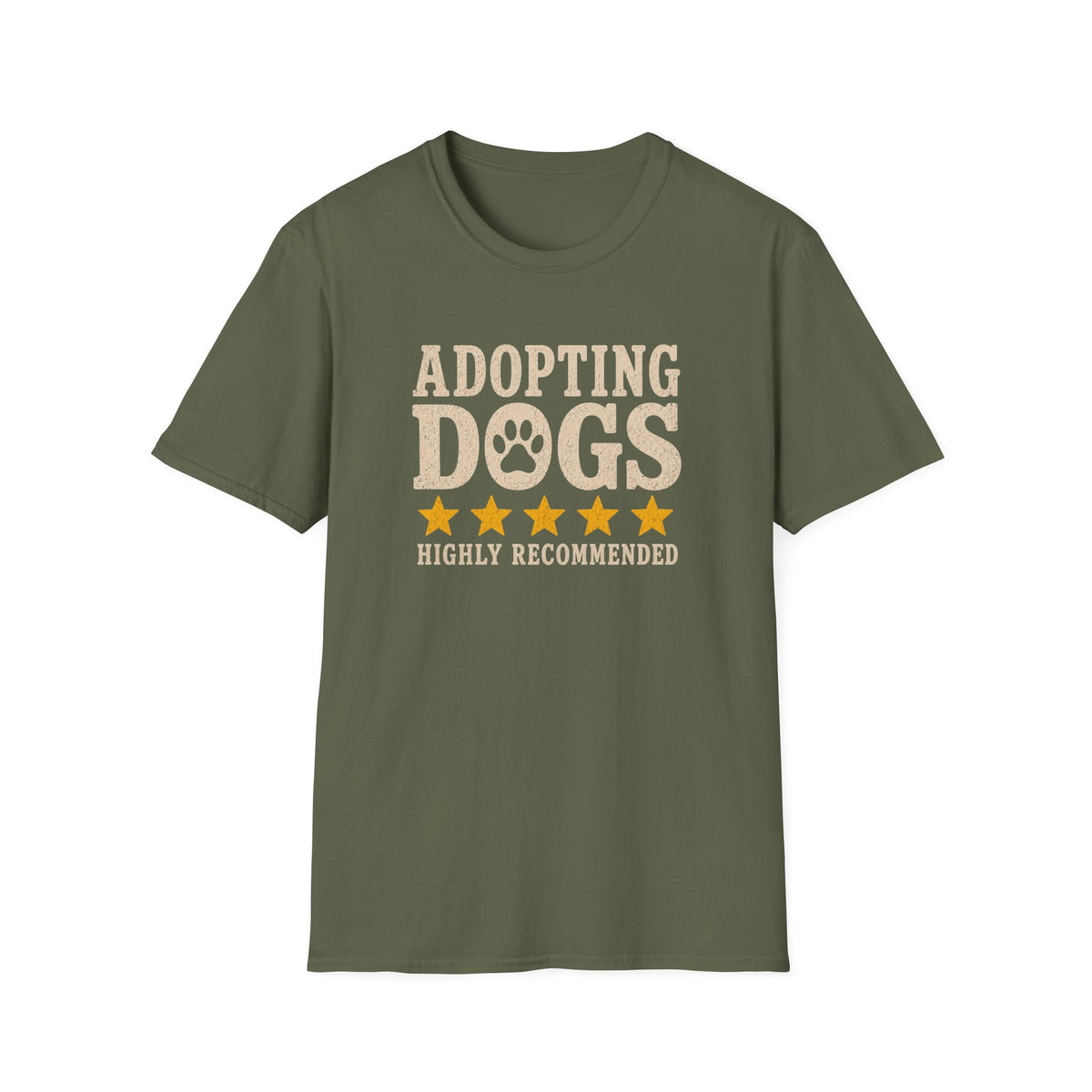 Adopting Dogs Highly Recommended' Rescue Pet Lover Tee