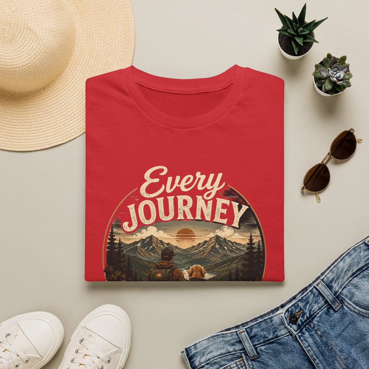 Every Journey T-Shirt — "Every Journey Needs a Friend" Adventure Graphic Tee