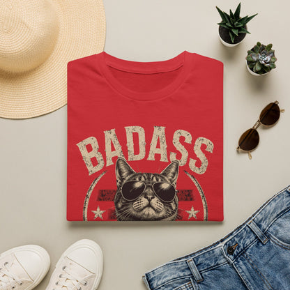 Badass Cat T-Shirt — Retro Sunglasses Cat Graphic Tee