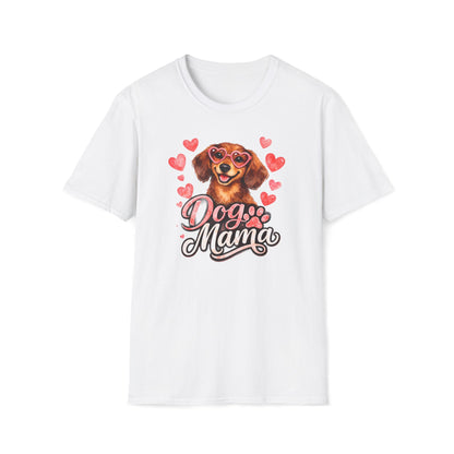 Dog Mama T-Shirt — Heart Paw Mom Tee