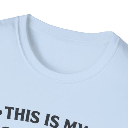 Dog Walking T-Shirt — "This Is My Dog Walking Shirt" Paw Print Tee
