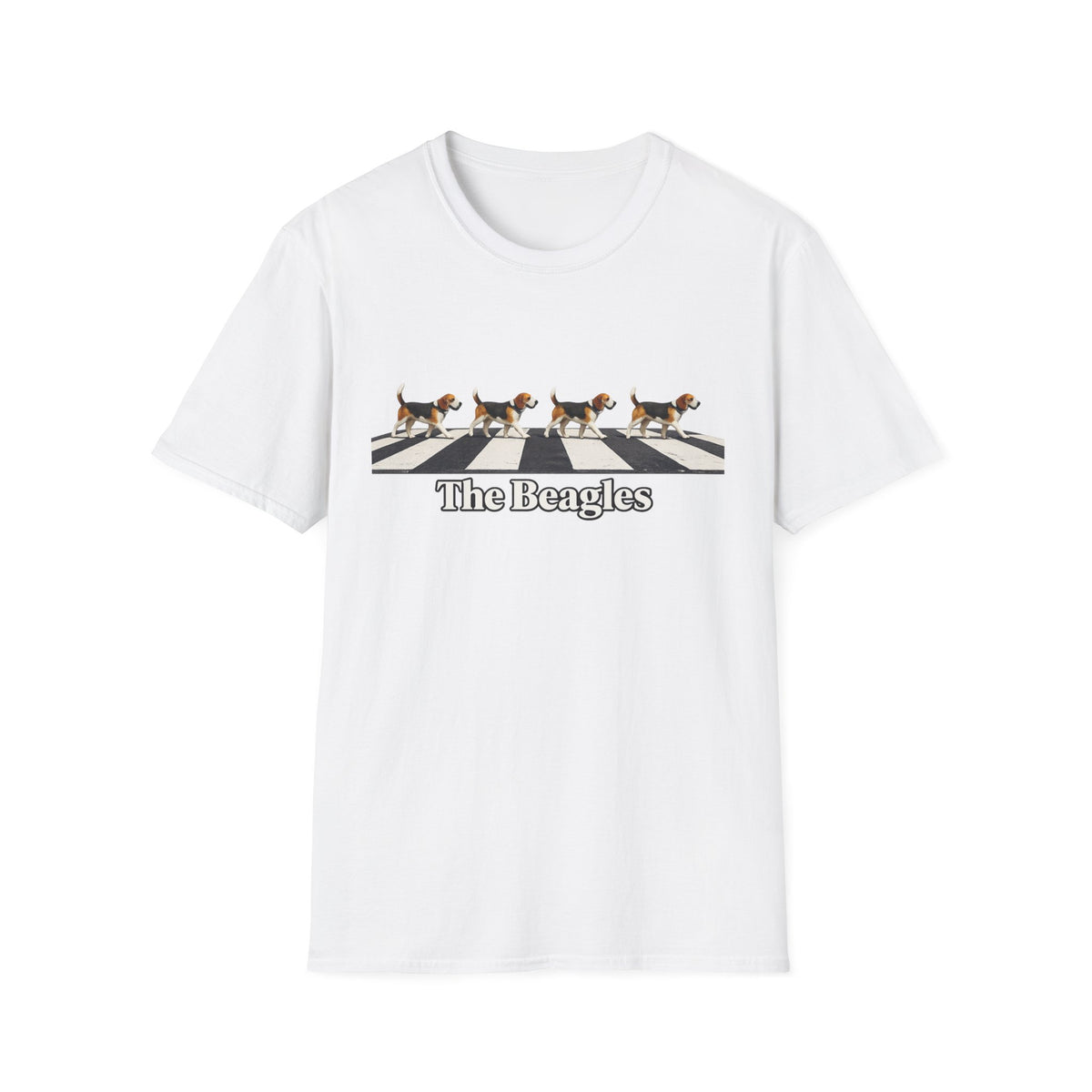 Beagles Crossing T-Shirt — "The Beagles" Abbey Road Style Dog Tee