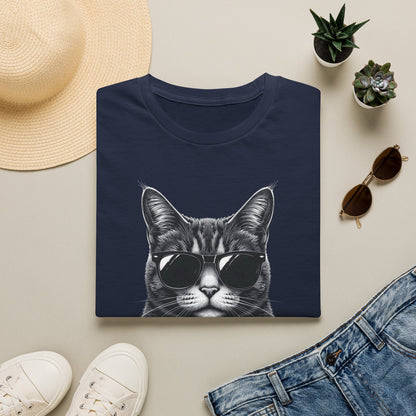Cat With Sunglasses T-Shirt — Cool Retro Cat Graphic Tee