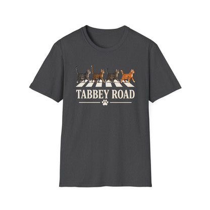 Tabbey Road T-Shirt — Cats Crossing Beatles Parody Tee