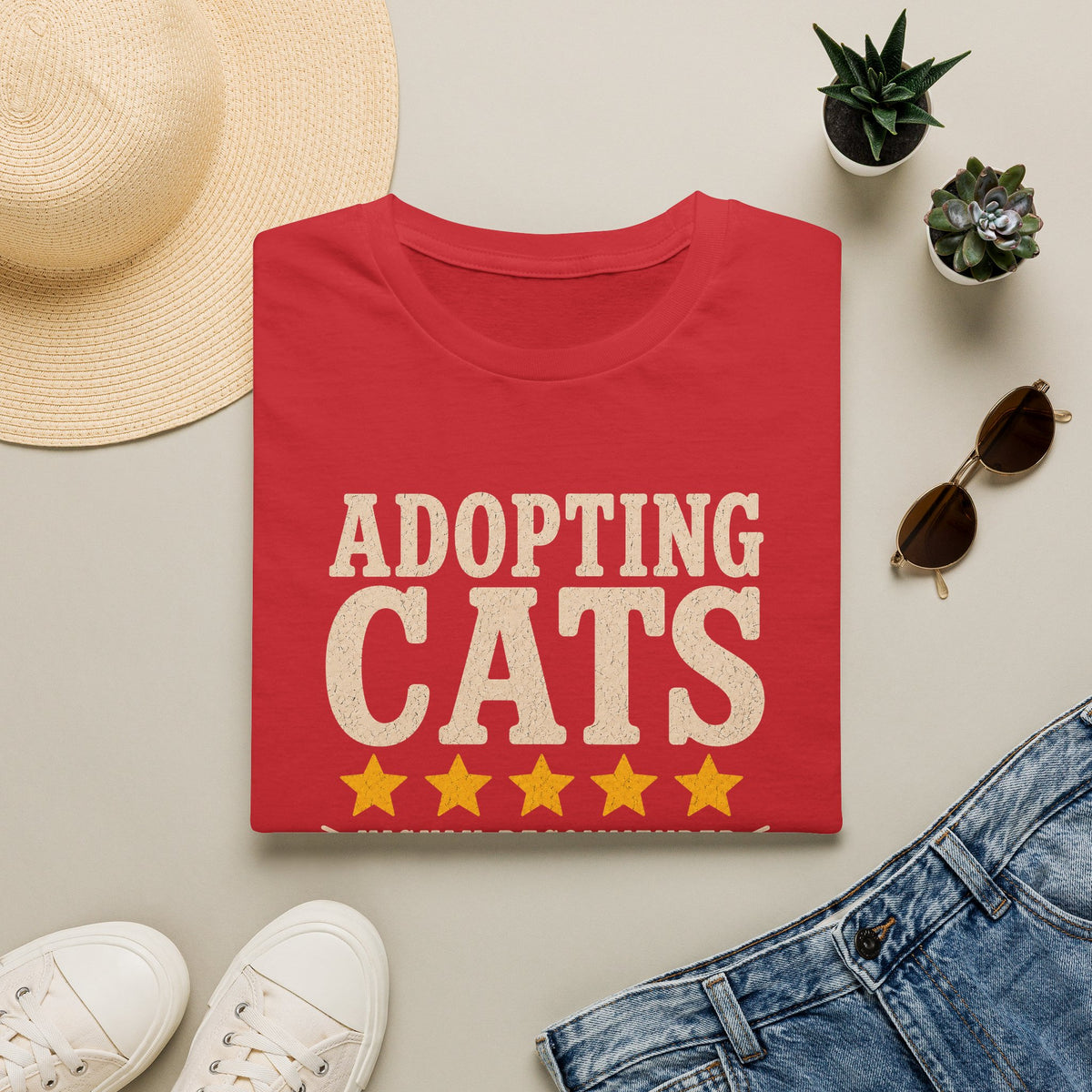 Adopting Cats T-Shirt — Cat Adoption Support Tee
