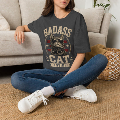 Badass Cat T-Shirt — Retro Sunglasses Cat Graphic Tee