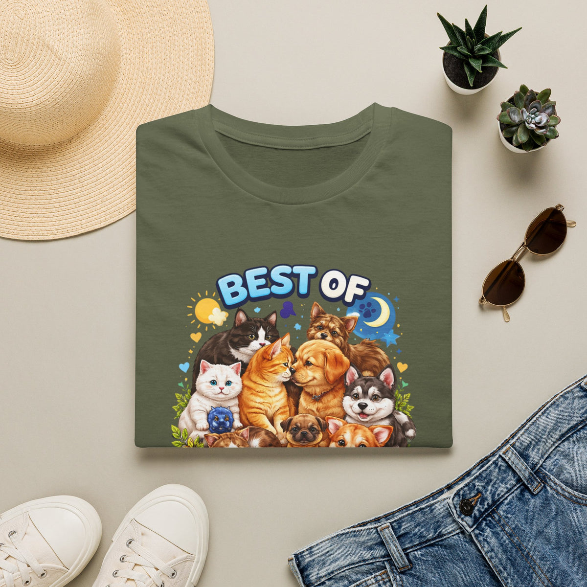 Best of Both Worlds Cats & Dogs T-Shirt