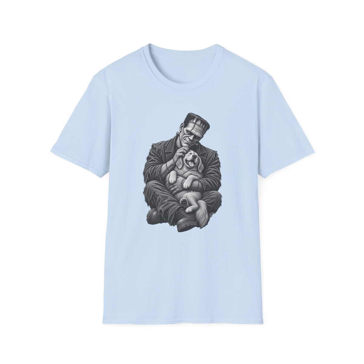 Frankenstein & Puppy Graphic T-Shirt