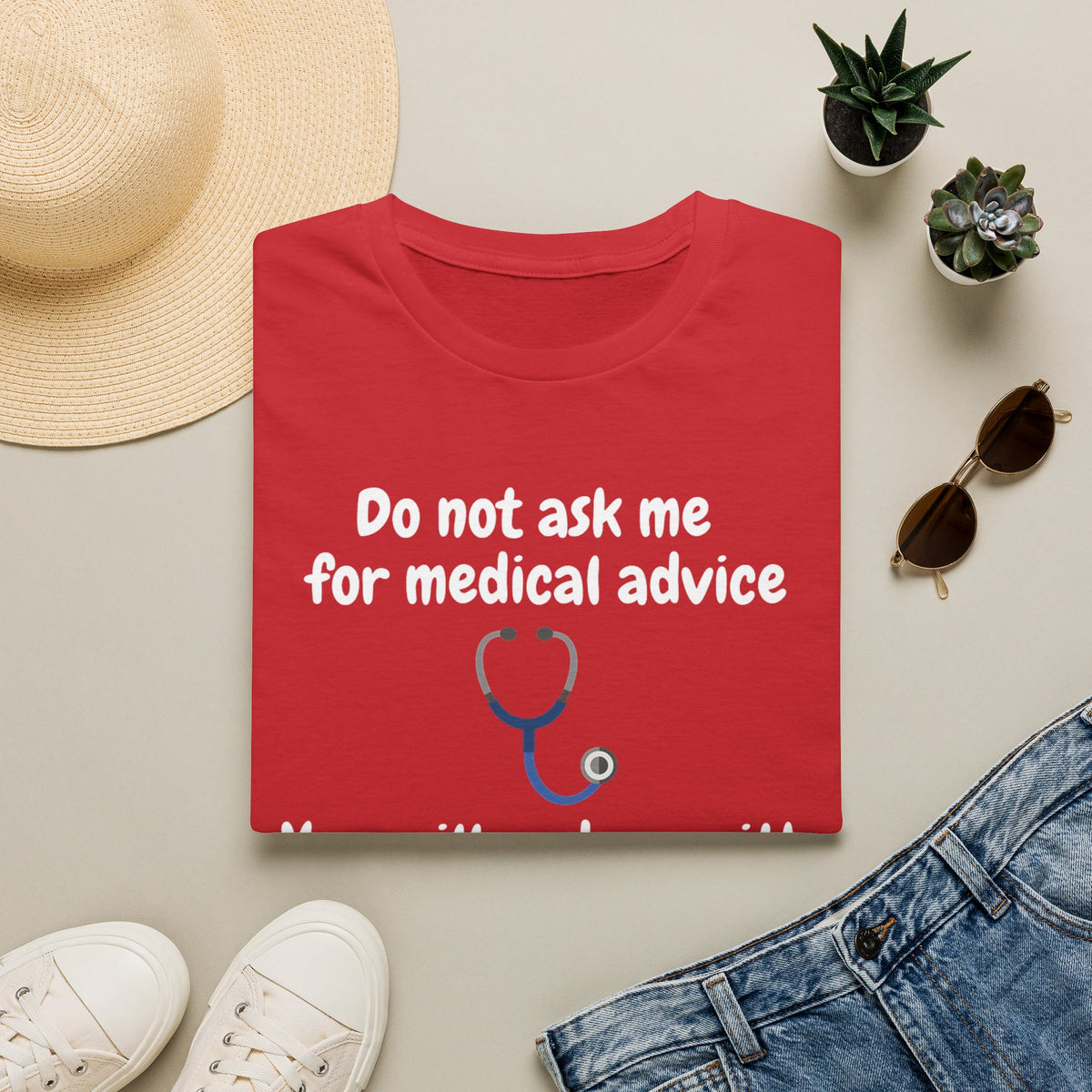 Do Not Ask Me for Medical Advice T‑Shirt — Funny Doctor & Dog Lover Tee