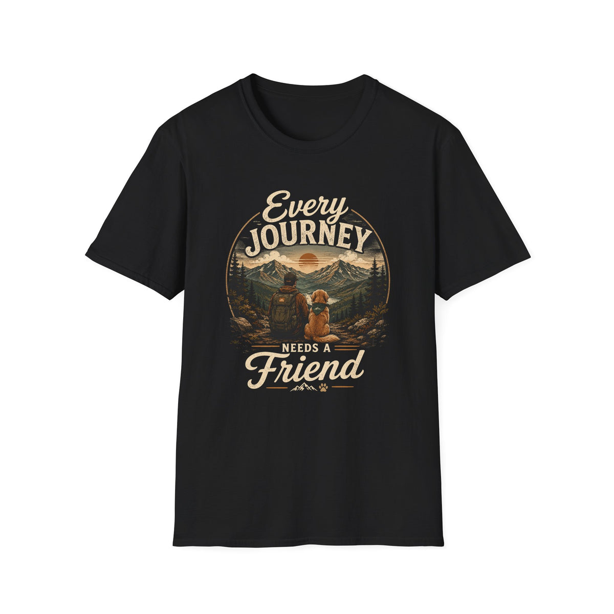 Every Journey T-Shirt — "Every Journey Needs a Friend" Adventure Graphic Tee