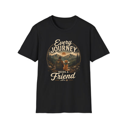 Every Journey T-Shirt — "Every Journey Needs a Friend" Adventure Graphic Tee