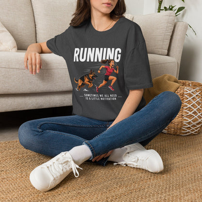Running T-Shirt — "Sometimes We All Need a Little Motivation" Graphic Tee