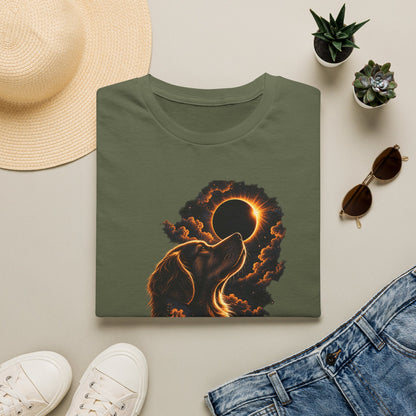 Dog Eclipse T-Shirt — Celestial Howl Graphic Tee