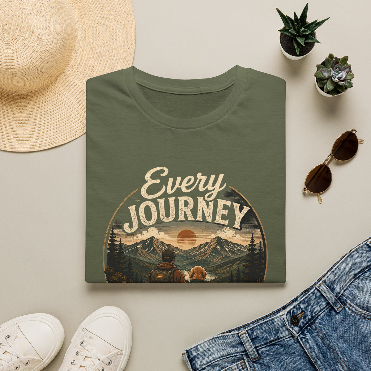 Every Journey T-Shirt — "Every Journey Needs a Friend" Adventure Graphic Tee
