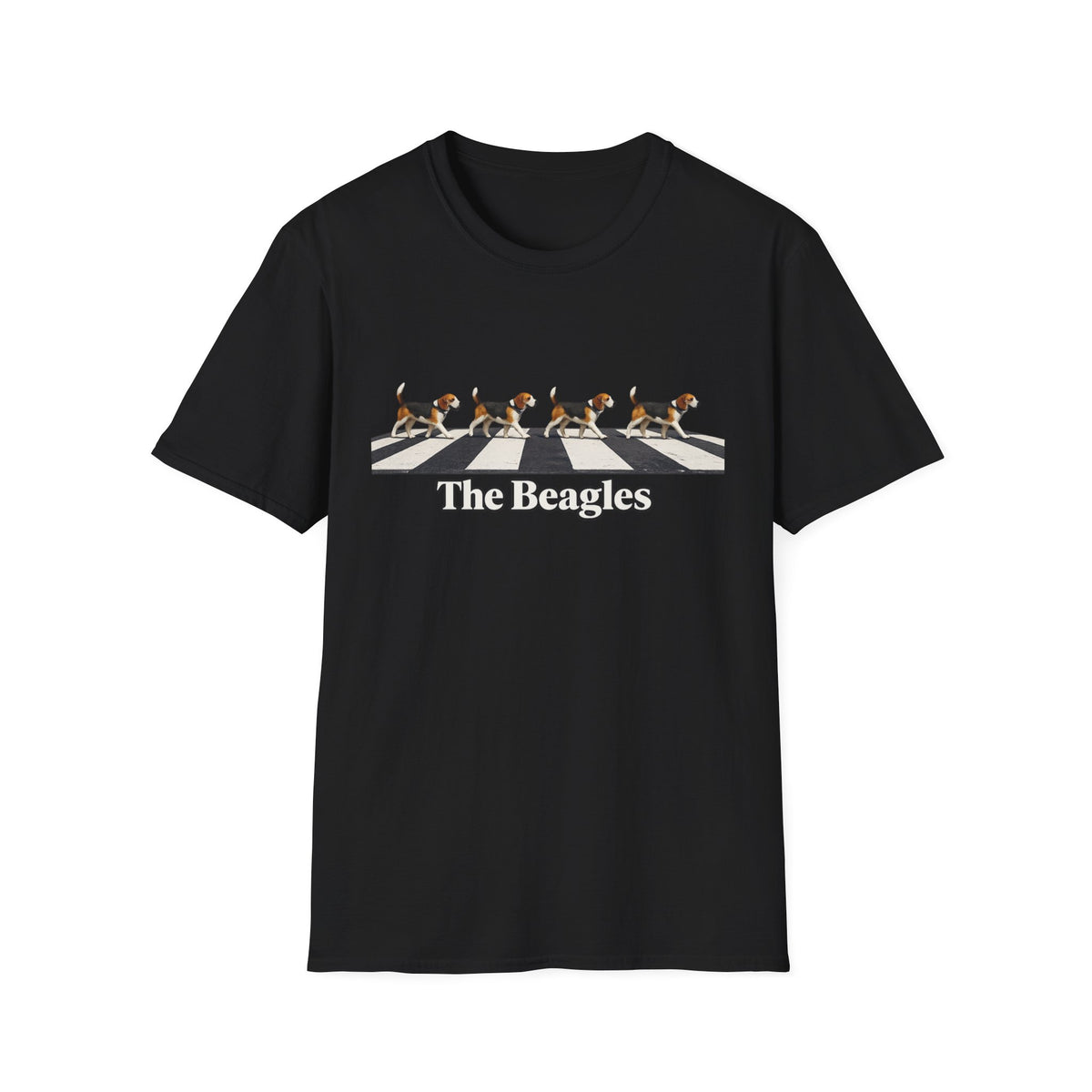 Beagles Crossing T-Shirt — "The Beagles" Abbey Road Style Dog Tee