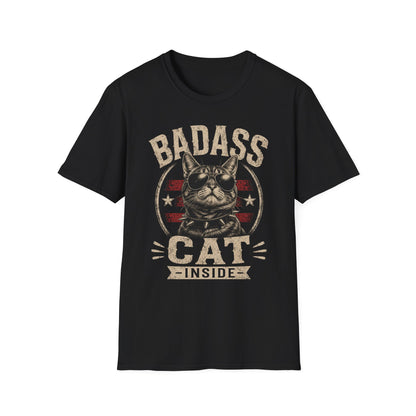 Badass Cat T-Shirt — Retro Sunglasses Cat Graphic Tee