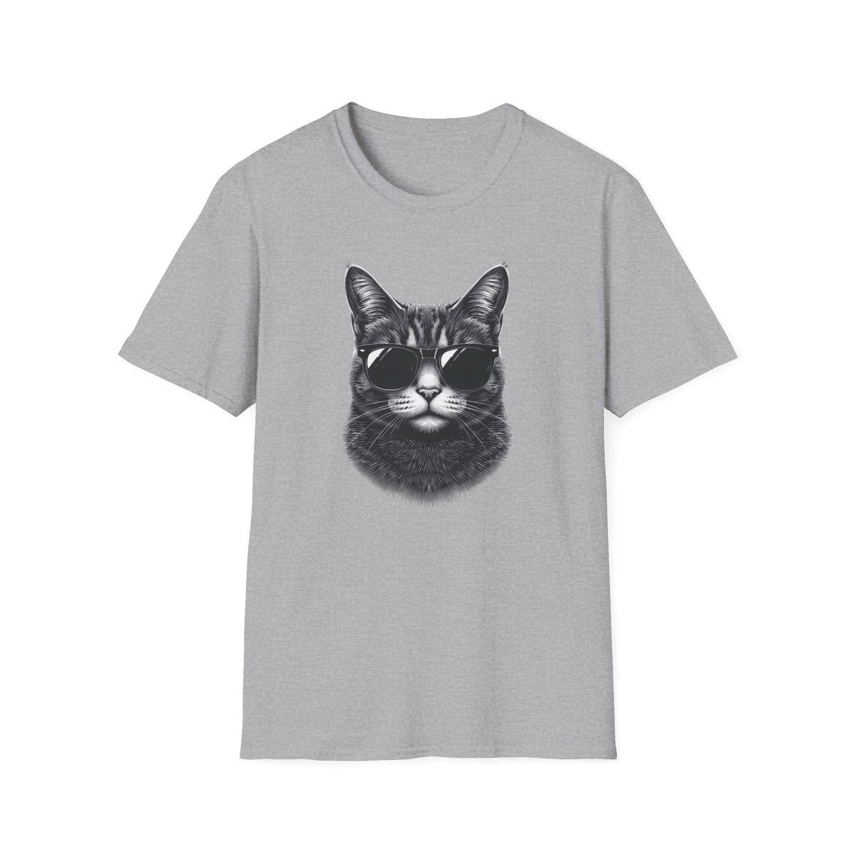 Cat With Sunglasses T-Shirt — Cool Retro Cat Graphic Tee