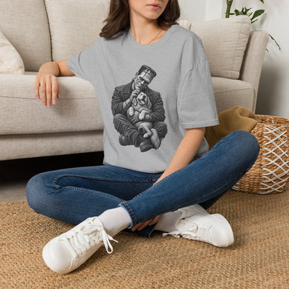 Frankenstein & Puppy Graphic T-Shirt