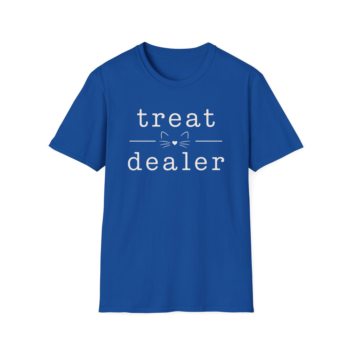 T-Shirt — "Treat Dealer" Cute Cat Treats Graphic Tee