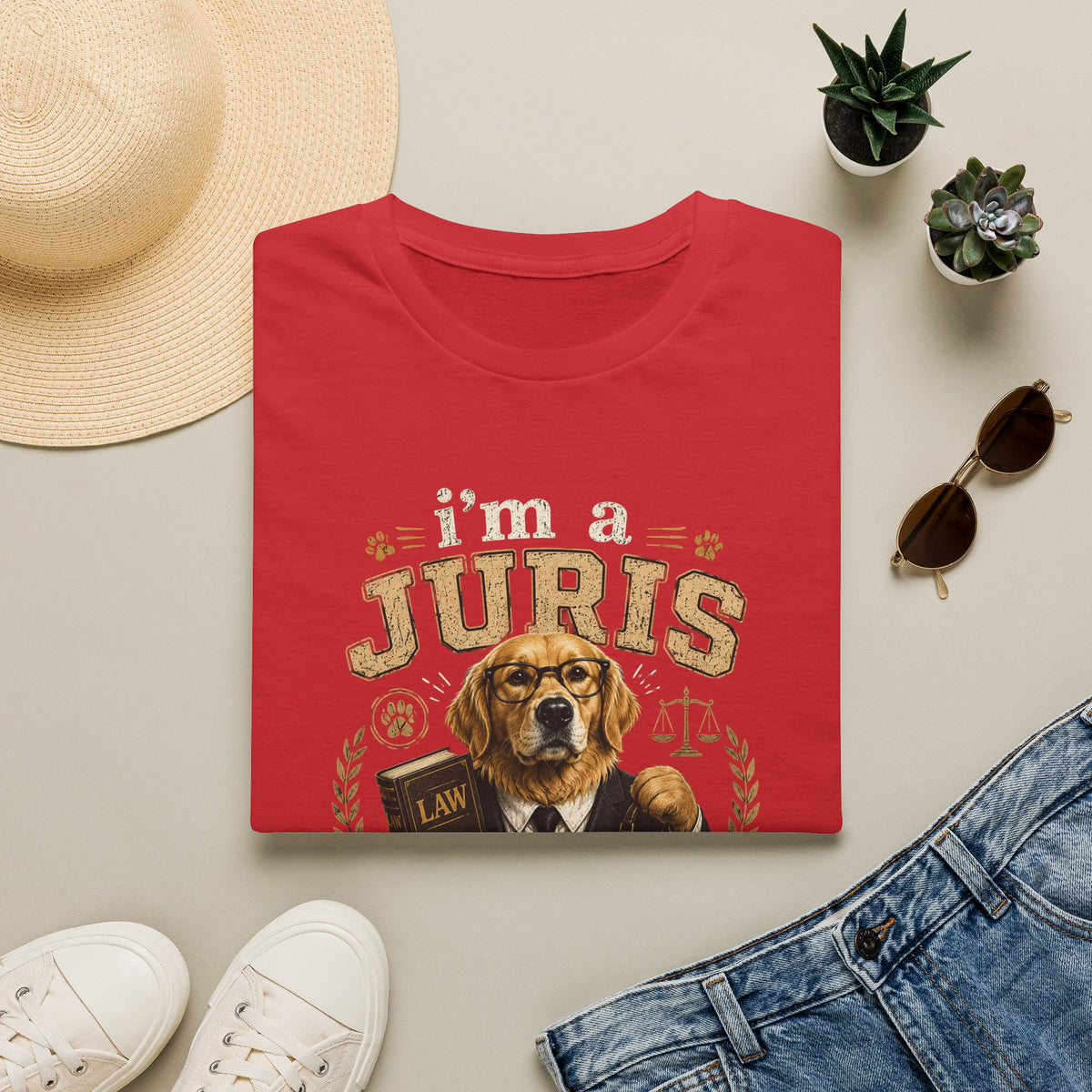 I'm a Juris Dogtor T-Shirt — Funny Lawyer Dog Graphic Tee for Law Students & Attorneys