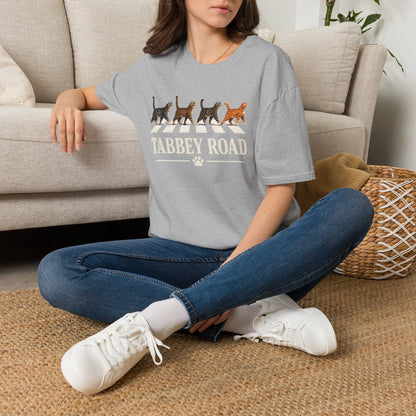 Tabbey Road T-Shirt — Cats Crossing Beatles Parody Tee