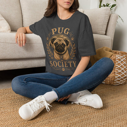 Pug Society T-Shirt — Vintage Pug Dog Graphic Tee for Pug Lovers