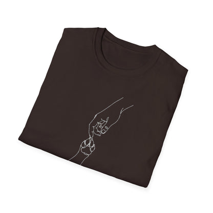 Paws & Peace Cat Paw Print T-Shirt